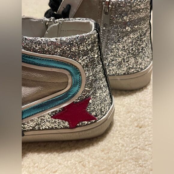 EUC SHUSHOP Sparkly Hightop Sneakers - Picture 6 of 10